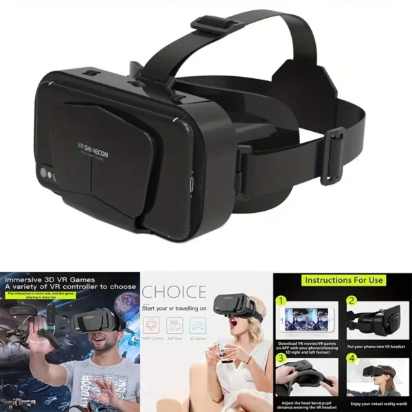 Peaksbuy 3D VR Smart Virtual Reality Gaming Glasses Headset