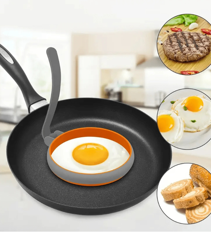 Peaksbuy Silicone Egg Rings - Non-Stick